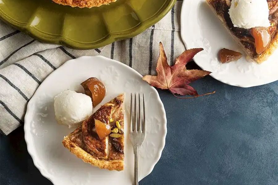Kestane Kremalı Elmalı Tart
